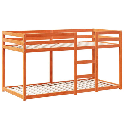 Vahanruskea kerrossänky katolla Partin 75x190cm (mänty)