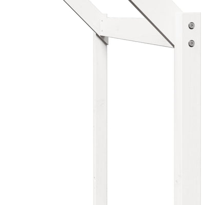 Valkoinen kerrossänky katolla Draceanu 90x200cm (mänty)