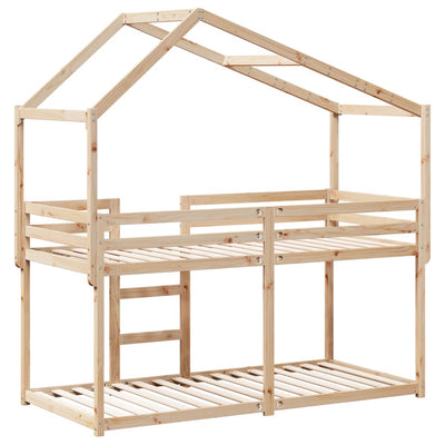 Kerrossänky katoksella Ramayana 80x200cm (mänty)