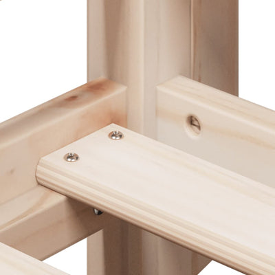 Korotettu sänky katoksella Stefan_ 90x190cm (mänty)