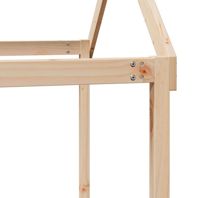 Korotettu sänky katolla Aurelta 75x190cm (mänty)