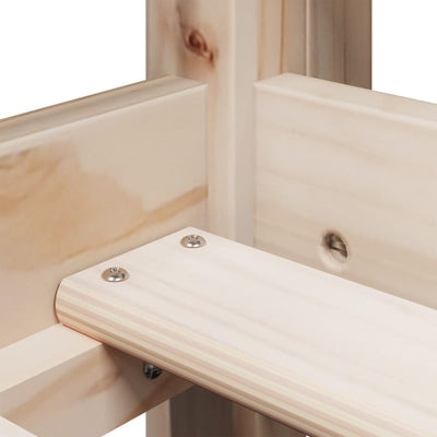 Parvisänky tikkailla ja katoksella Kendra 90x200cm (mänty)