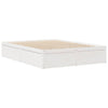Valkoinen sängynrunko Durwood 150x200cm (mänty)