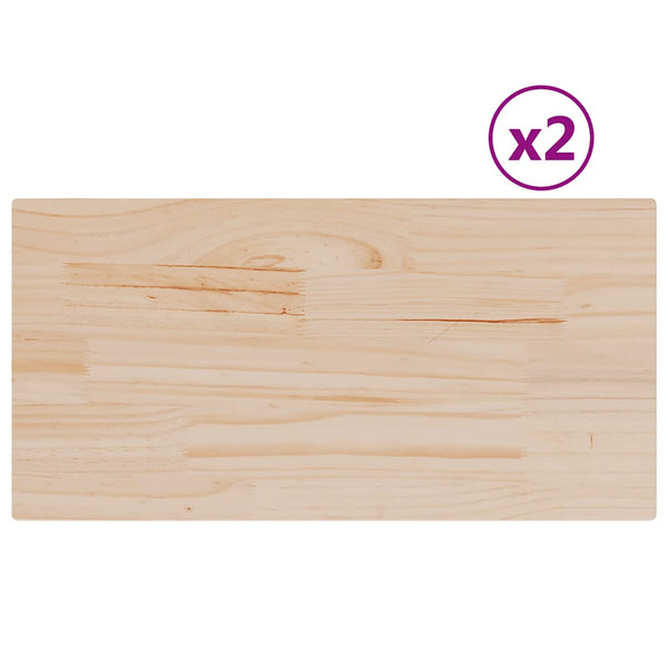 Pöytälevyt Gemona 80x40x1,7cm (2 kpl suorakaide mänty)