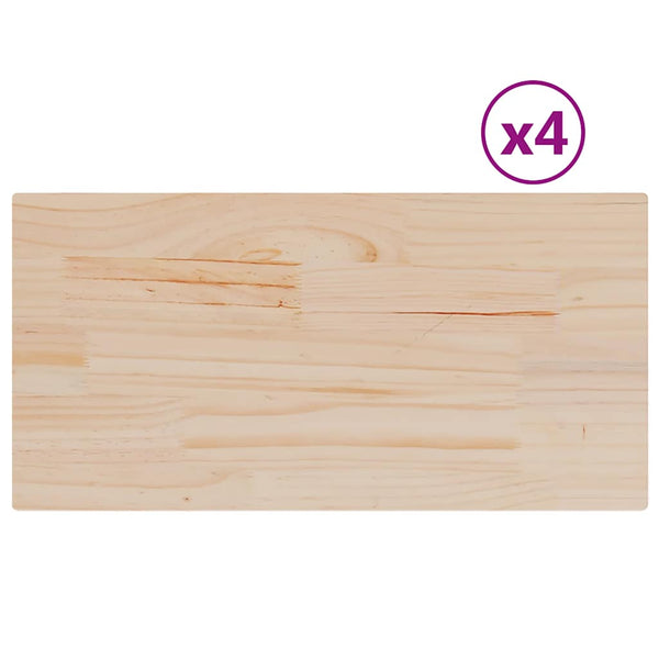 Pöytälevyt Gemona 90x45x1,7cm (4 kpl suorakaide mänty)