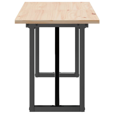 Sohvapöytä o-runko Eosofina 160x40x45cm (mänty ja valurauta)