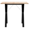 Ruokapöytä y-runko Eosofina 80x80x75cm (mänty ja valurauta)
