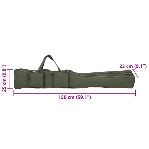 Tummanvihreä vapalaukku 150 cm Oxford-kangasta