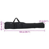 Mustavapalaukku 150 cm Oxford kangasta