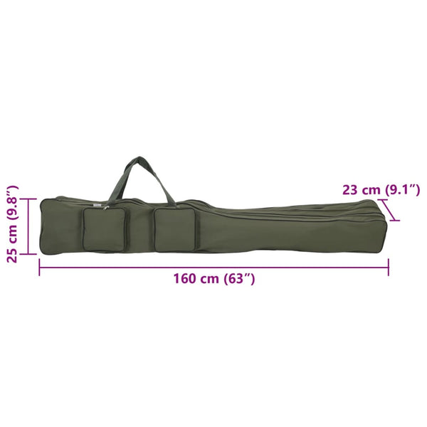 Tummanvihreä Vapalaukku 160 cm Oxford-kangasta
