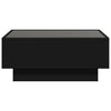 Musta sohvapöytä led-valoilla Priciu 70x50x30cm (puinen)