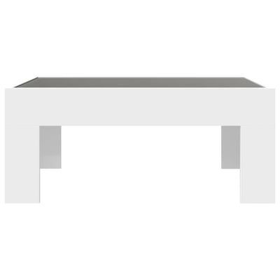 Valkoinen sohvapöytä infinity led-valoilla Adiere 70x50x30cm