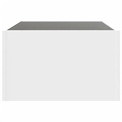 sohvapöytä Infinity LED-valoilla valkoinen 70x50x30 cm