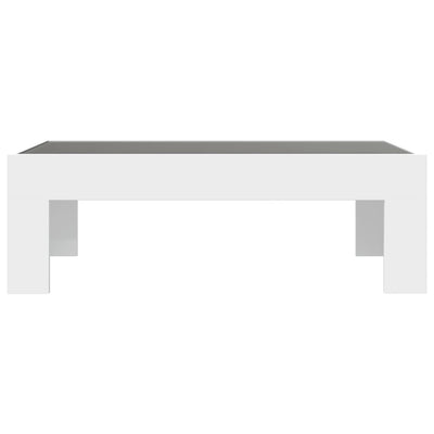 Sohvapöytä Infinity LED-valoilla valkoinen 90x50x30 cm