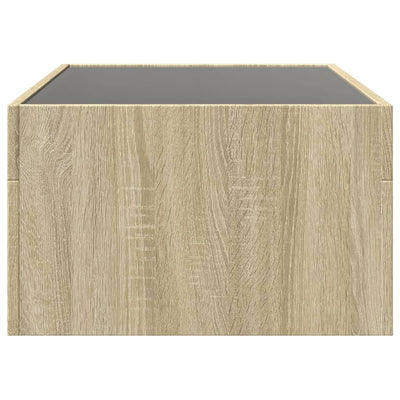 Sohvapöytä Infinity LED-valoilla Sonoma-tammi 90x50x30 cm
