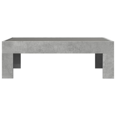 Betoninharmaa sohvapöytä infinity led-valoilla Adiere 90x50x30cm