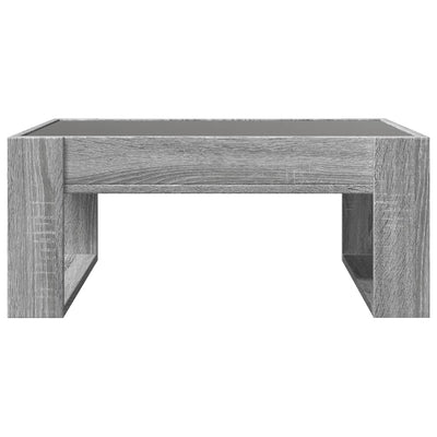 Sohvapöytä Infinity LED-valoilla harmaa Sonoma 70x53x30 cm