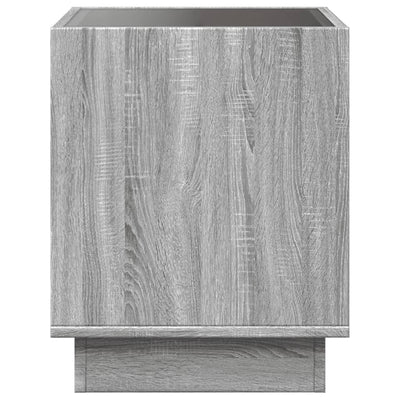 sohvapöytä Infinity LED-valoilla harmaa Sonoma 40x40x50 cm