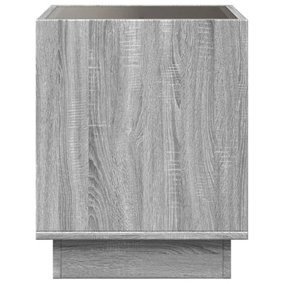 Sohvapöytä Infinity LED-valoilla harmaa Sonoma 50x50x50 cm