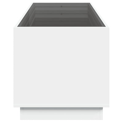 sohvapöytä Infinity LED-valoilla valkoinen 90x50x50 cm