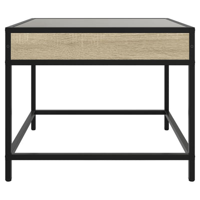 sohvapöytä Infinity LED-valoilla Sonoma-tammi 70x50x41 cm