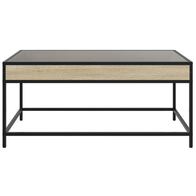 sohvapöytä Infinity LED-valoilla Sonoma-tammi 90x50x41 cm
