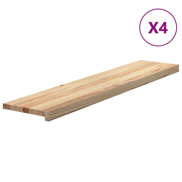 Askelmat 4 kpl käsittelemätön 120x25x2 cm täysi tammi