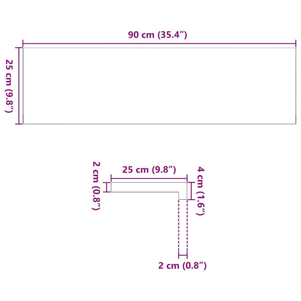 Askelmat 20 kpl käsittelemätön 90x25x2 cm täysi tammi