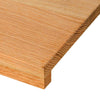 Askelmat 4 kpl vaaleanruskea 100x25x2 cm täysi tammi