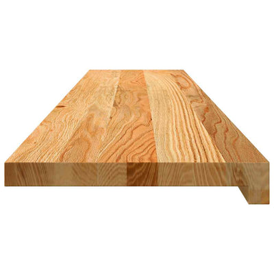 Askelmat 4 kpl vaaleanruskea 120x25x2 cm täysi tammi