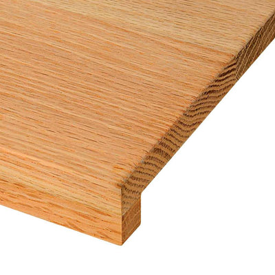 Askelmat 4 kpl vaaleanruskea 120x25x2 cm täysi tammi
