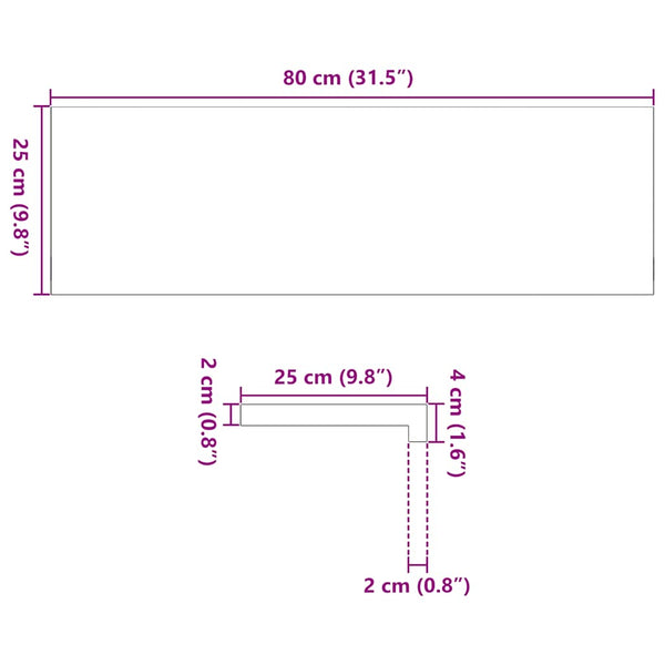 Askelmat 8 kpl vaaleanruskea 80x25x2 cm täysi tammi