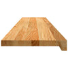 Askelmat 8 kpl vaaleanruskea 120x30x2 cm täysi tammi