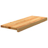 Askelmat 12 kpl vaaleanruskea 70x25x2 cm täysi tammi
