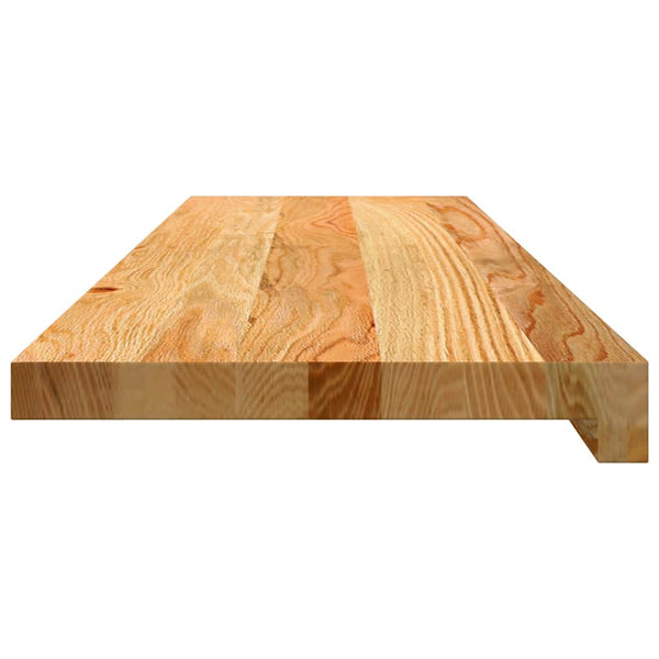 Askelmat 12 kpl vaaleanruskea 90x25x2 cm täysi tammi