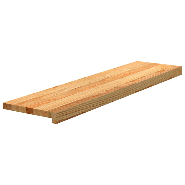 Askelmat 12 kpl vaaleanruskea 100x25x2 cm täysi tammi