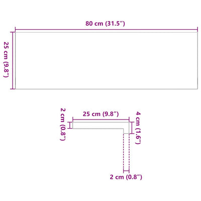 Askelmat 4 kpl tummanruskea 80x25x2 cm täysi tammi