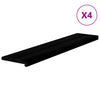 Askelmat 4 kpl tummanruskea 120x25x2 cm täysi tammi