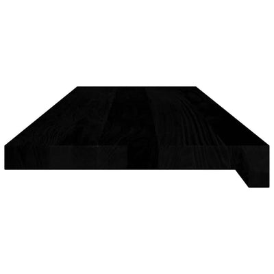 Askelmat 4 kpl tummanruskea 80x30x2 cm täysi tammi