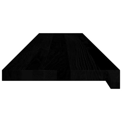 Askelmat 4 kpl tummanruskea 110x30x2 cm täysi tammi