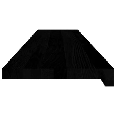 Askelmat 4 kpl tummanruskea 120x30x2 cm täysi tammi