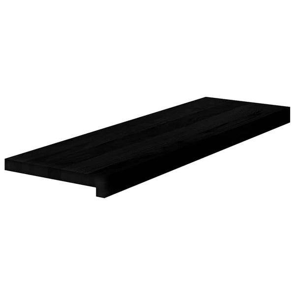 Askelmat 8 kpl ruskeanmusta 80x25x2 cm täysi tammi