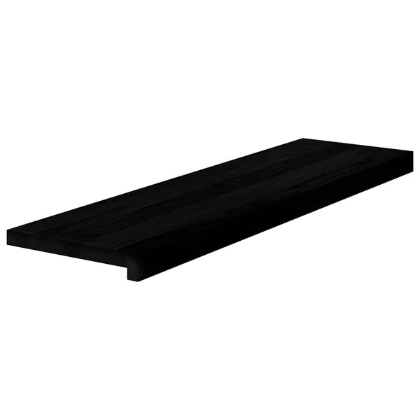 Askelmat 8 kpl ruskeanmusta 90x25x2 cm täysi tammi