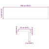 Askelmat 8 kpl ruskeanmusta 100x25x2 cm täysi tammi