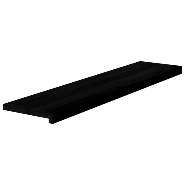 Askelmat 8 kpl ruskeanmusta 110x25x2 cm täysi tammi