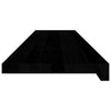 Askelmat 8 kpl ruskeanmusta 110x25x2 cm täysi tammi