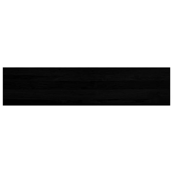 Askelmat 8 kpl ruskeanmusta 110x30x2 cm täysi tammi