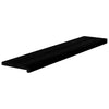 Askelmat 8 kpl ruskeanmusta 120x30x2 cm täysi tammi
