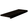 Askelmat 12 kpl ruskeanmusta 70x25x2 cm täysi tammi