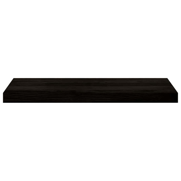 Askelmat 12 kpl ruskeanmusta 70x25x2 cm täysi tammi